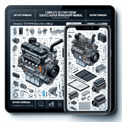Generac GTV760 990 OHVI V Twin Engine Service Repair Workshop Manual Download PDF